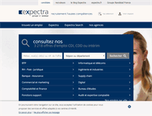 Tablet Screenshot of expectra.fr